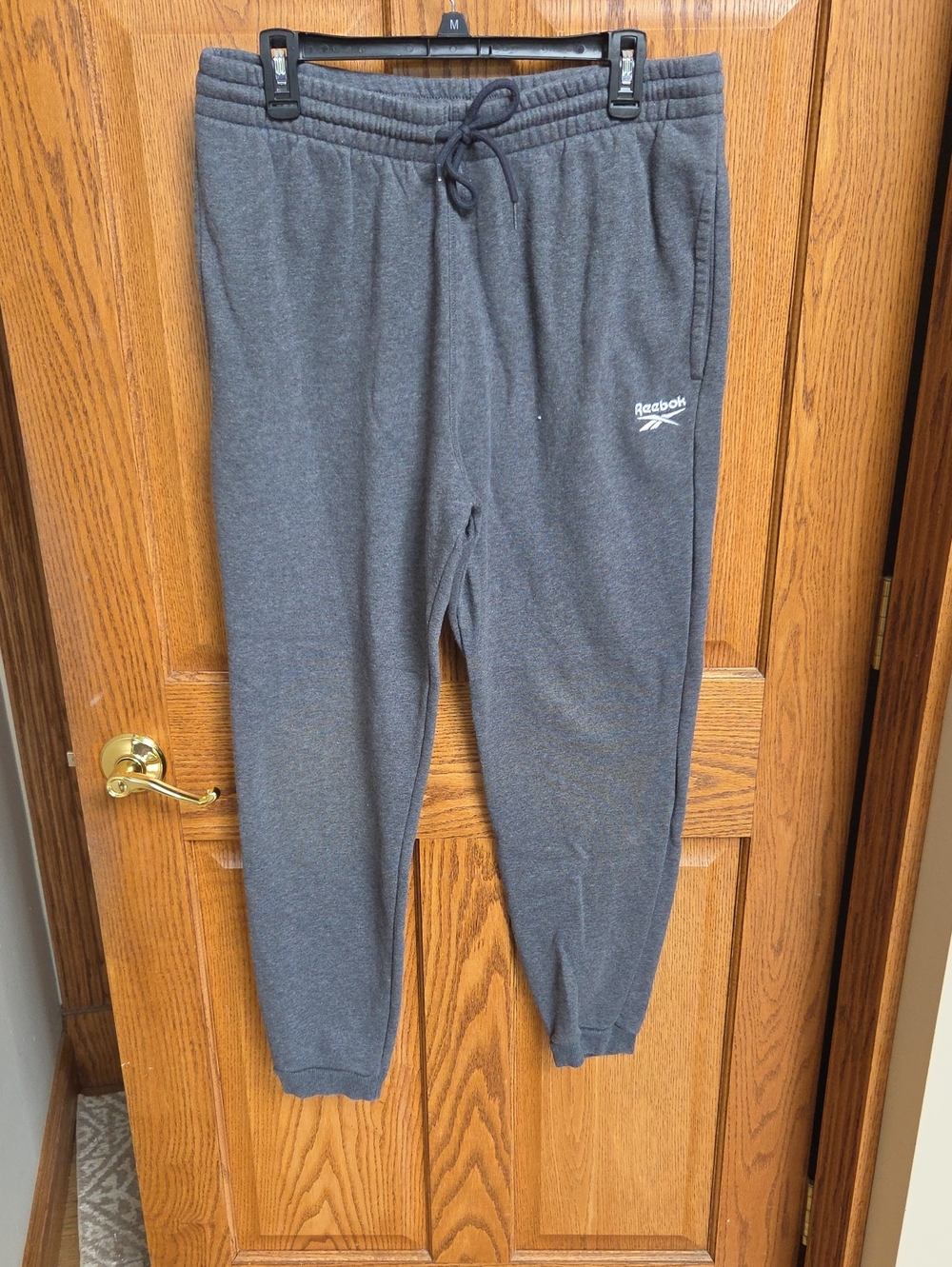 Reebok Charcoal Gray Drawstring Jogger Sweatpants